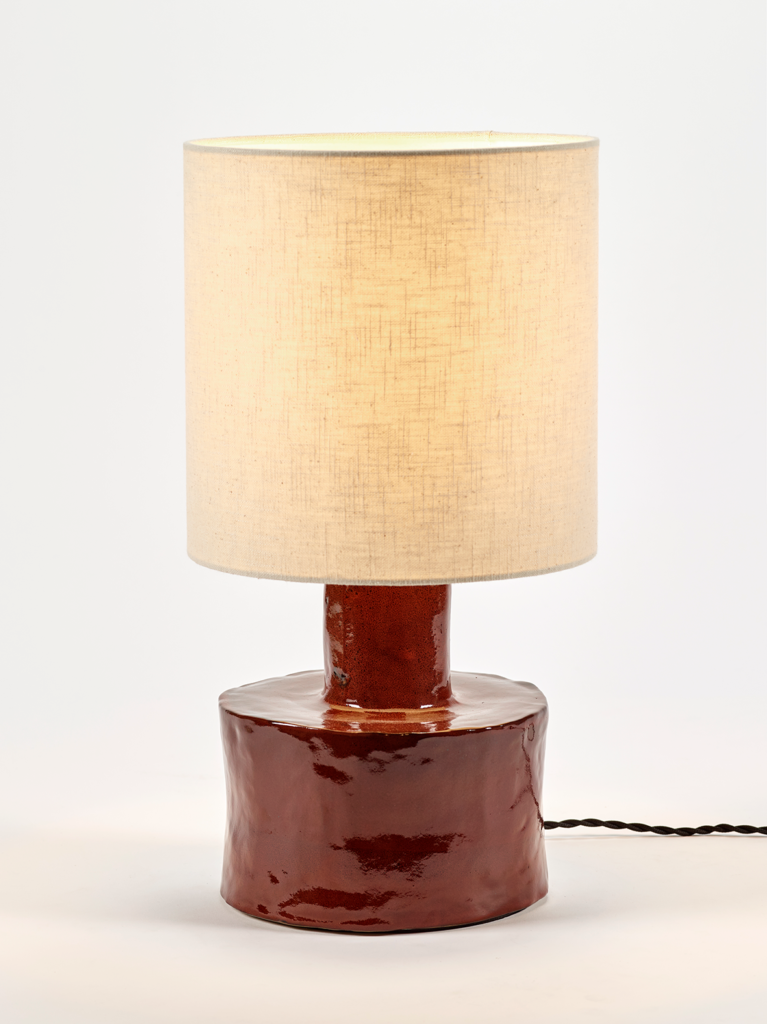 Red table lamp