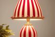 Red table lamp