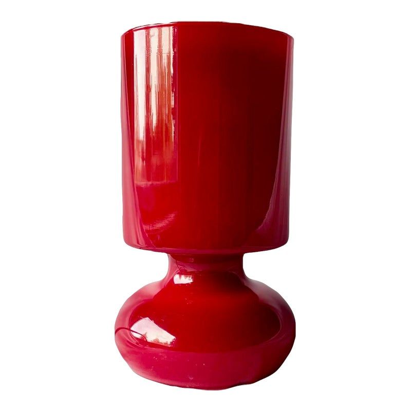 Red table lamp a vibrant addition to any room