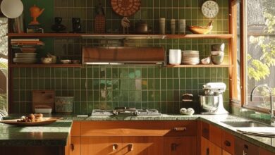 Retro kitchens with charm
