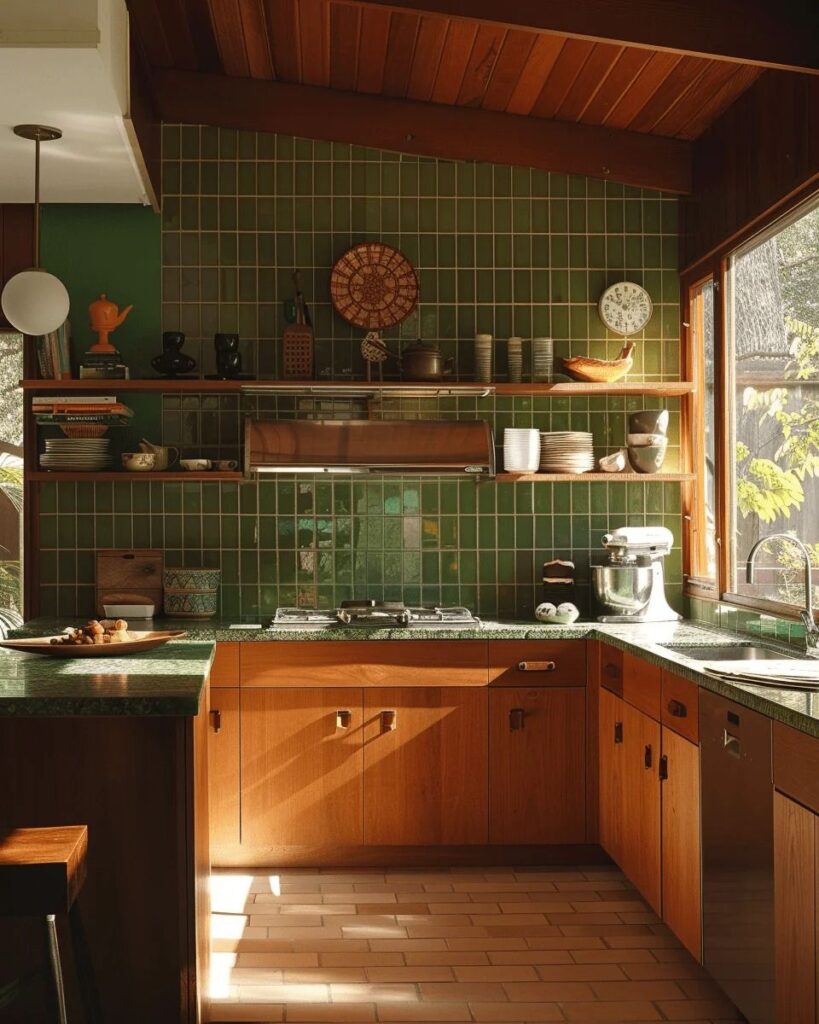 Retro kitchens with charm