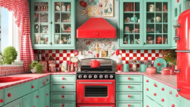 Retro kitchens with charm