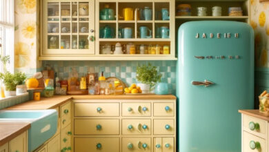Retro kitchens with charm