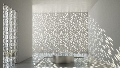 room design with wall lights