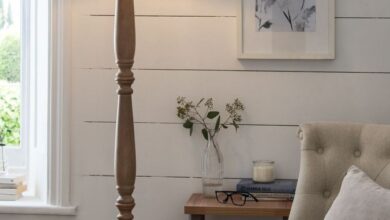 Rustic floor lamp