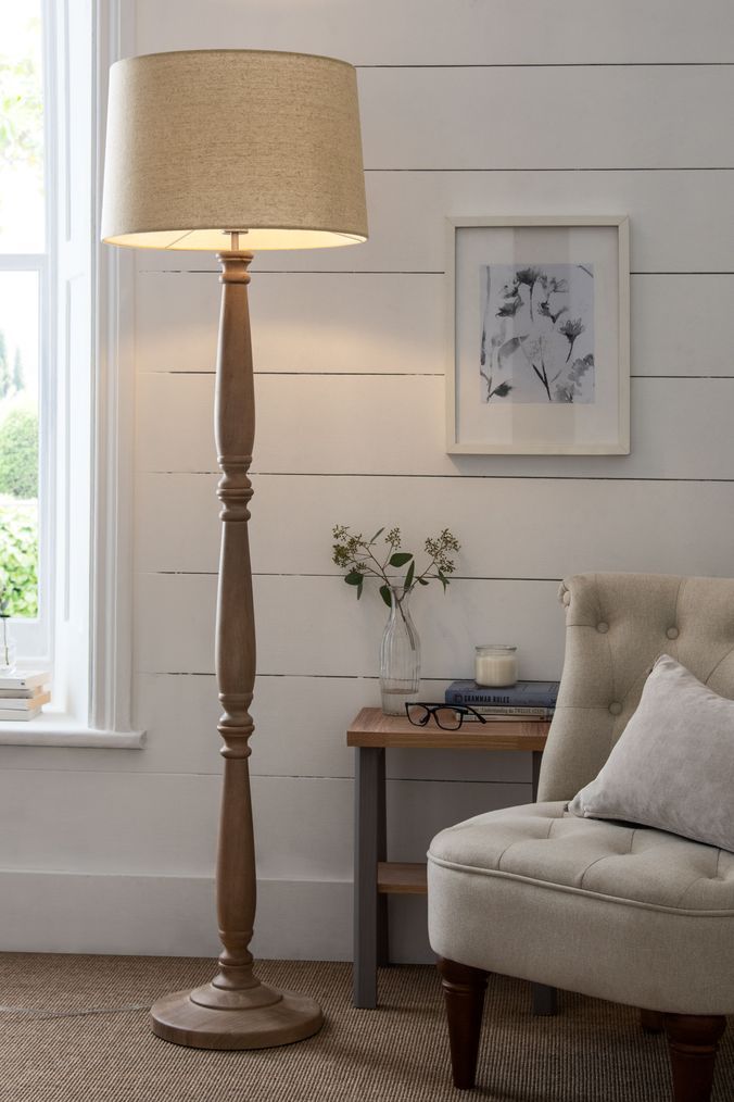 Rustic floor lamp