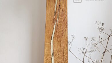 Rustic floor lamp