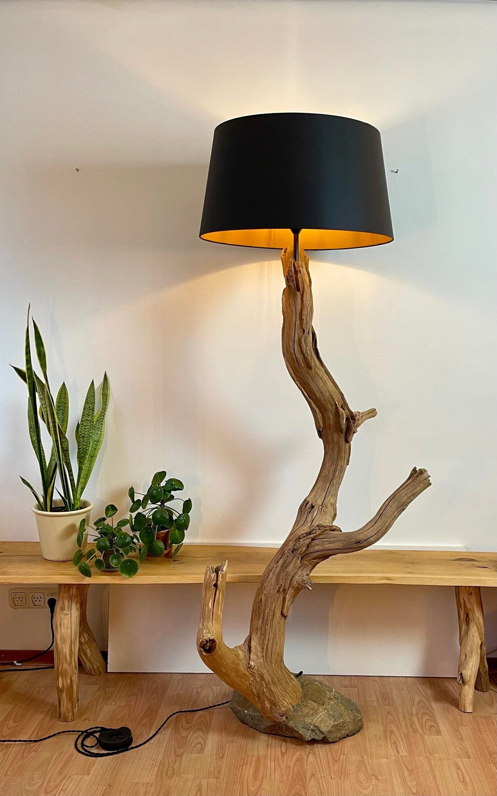 Rustic floor lamp