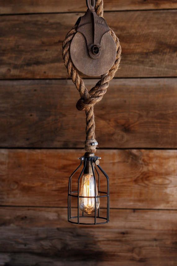 Rustic lighting creates a cozy ambiance in any space