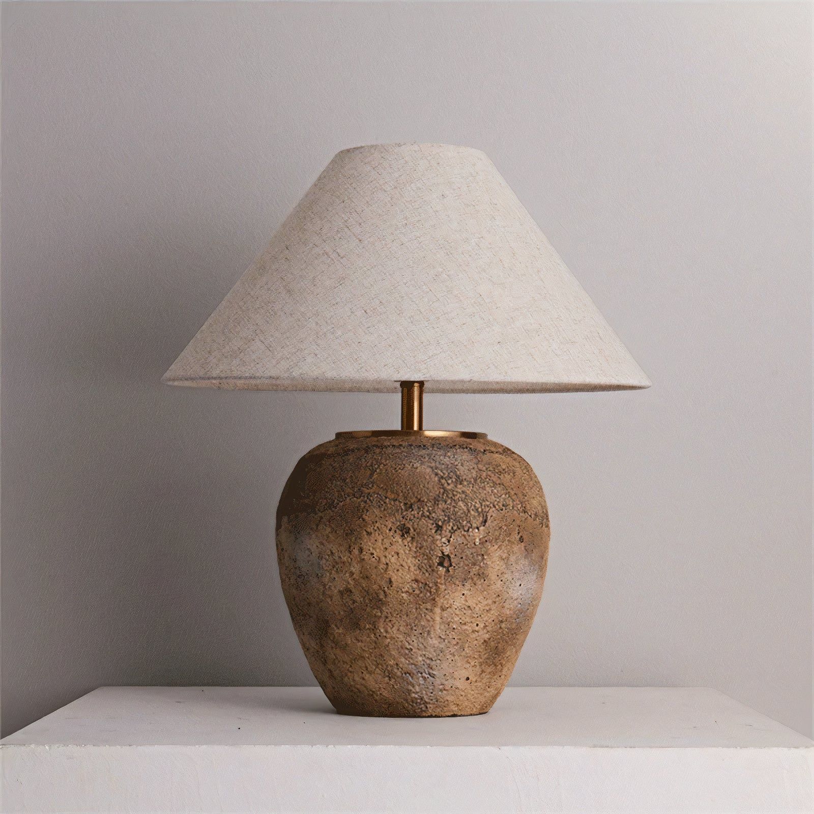 Rustic table lamp for a Cozy Home Touch