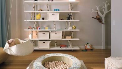 Shelves for baby room