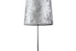 Silver shade lamp shade