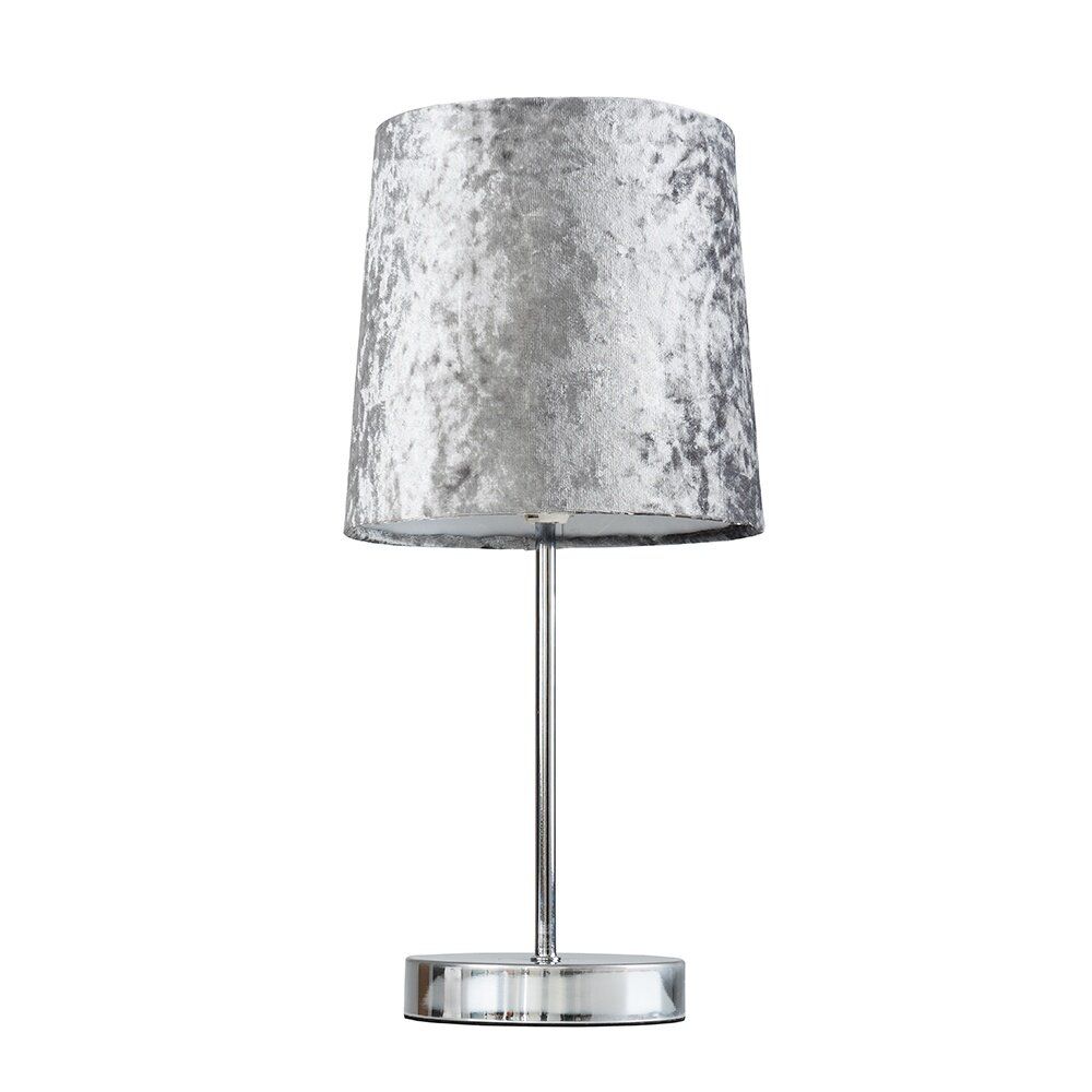 Silver shade lamp shade