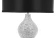 Silver shade lamp shade