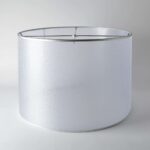 Silver shade lamp shade