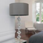 Silver shade lamp shade