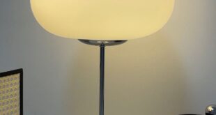 Silver table lamp