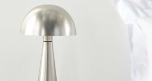 Silver table lamp