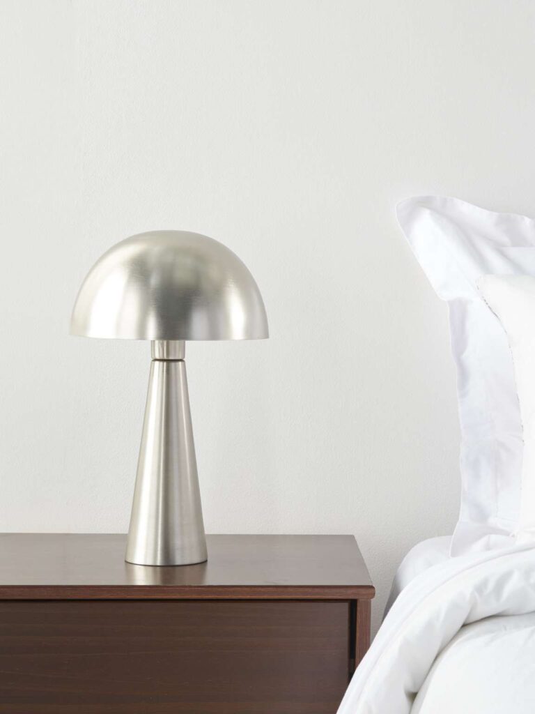 Silver table lamp