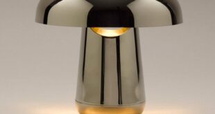 Silver table lamp