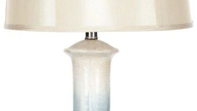 Silver table lamps