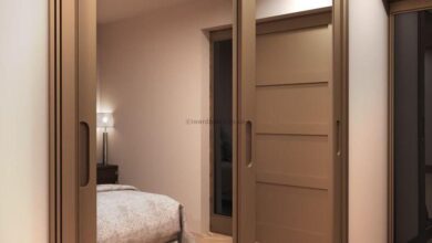 Sliding door wardrobes with mirror