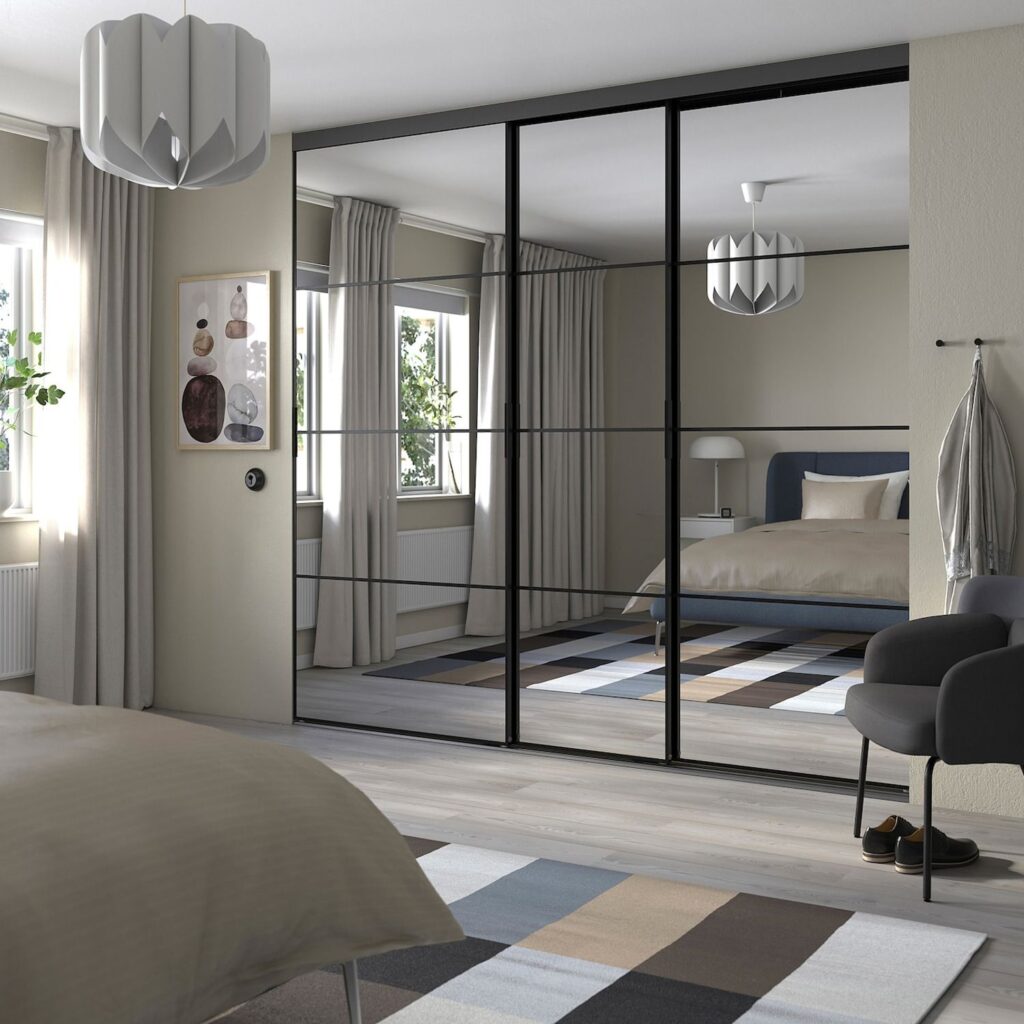 Sliding door wardrobes with mirror