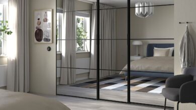 Sliding door wardrobes with mirror