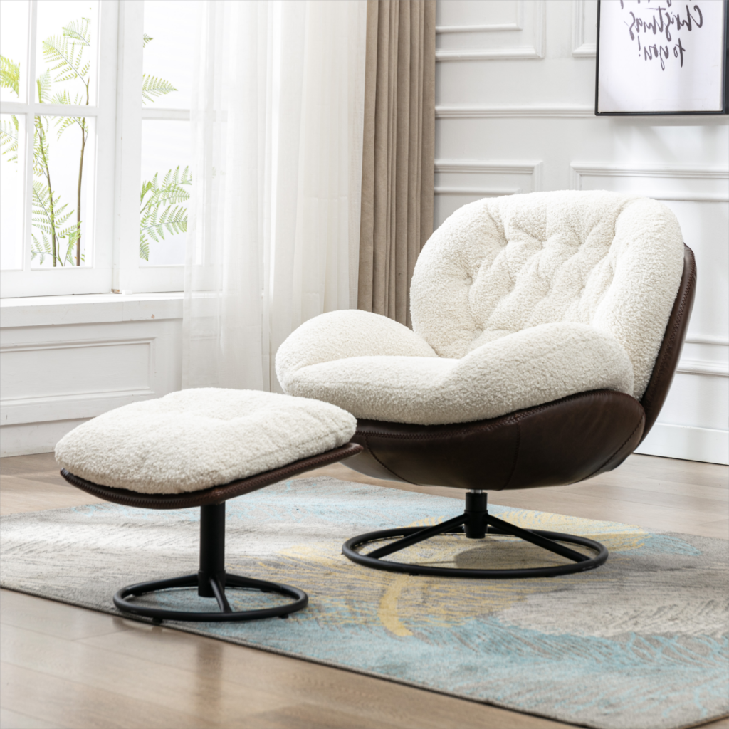 Small Chair With Ottoman