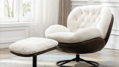 Small Chair With Ottoman