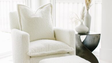 Small Chair With Ottoman