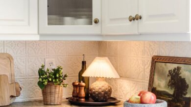 small lamps in the kitchen