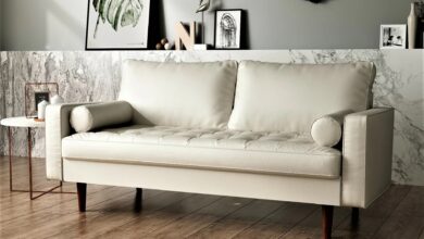 Small Leather Loveseat