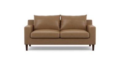 Small Leather Loveseat