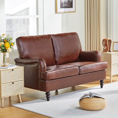 Small Leather Loveseat