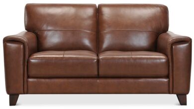 Small Leather Loveseat