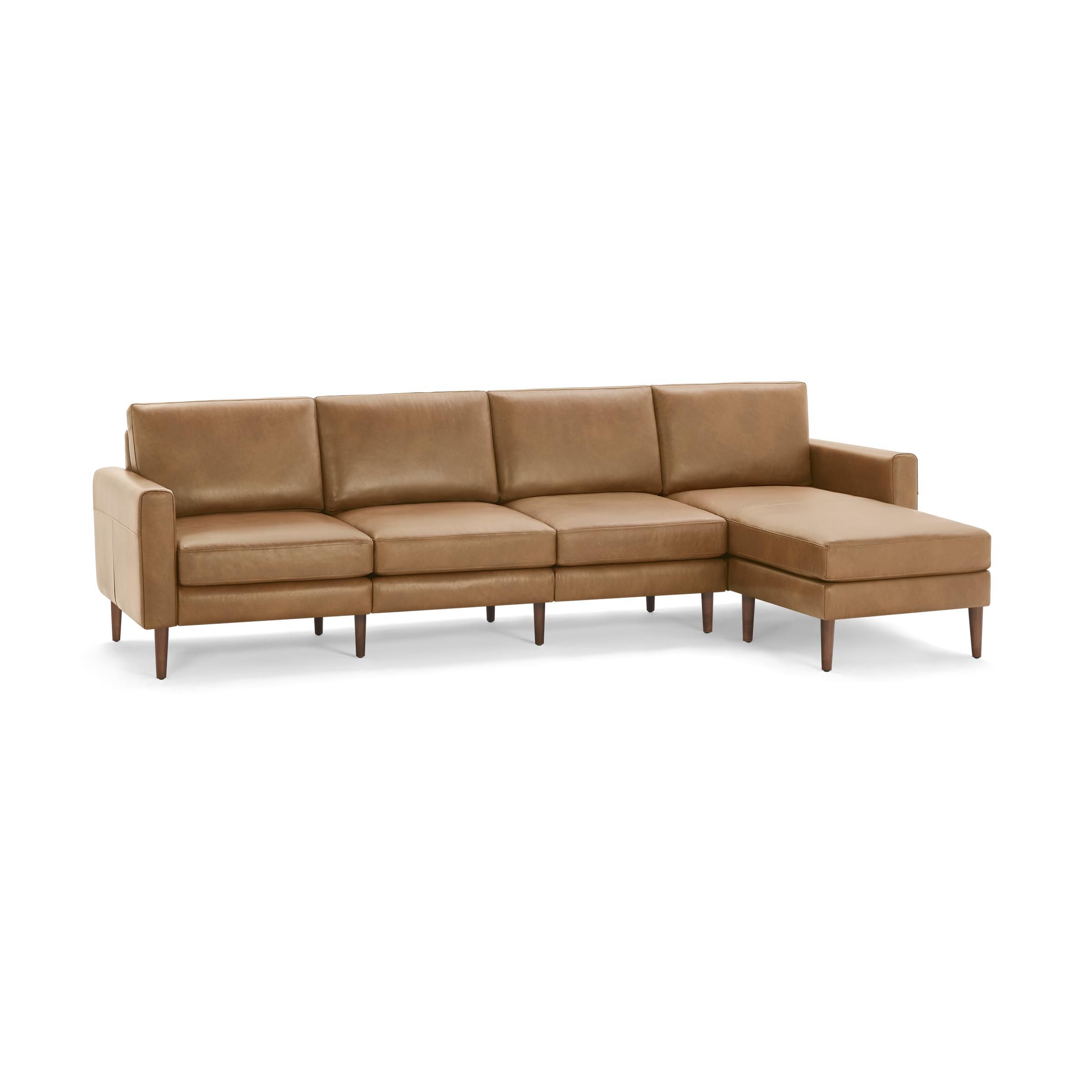 Small Leather Sectional Sofa Stylish and Compact Leather Sectional for Cozy Living Spaces