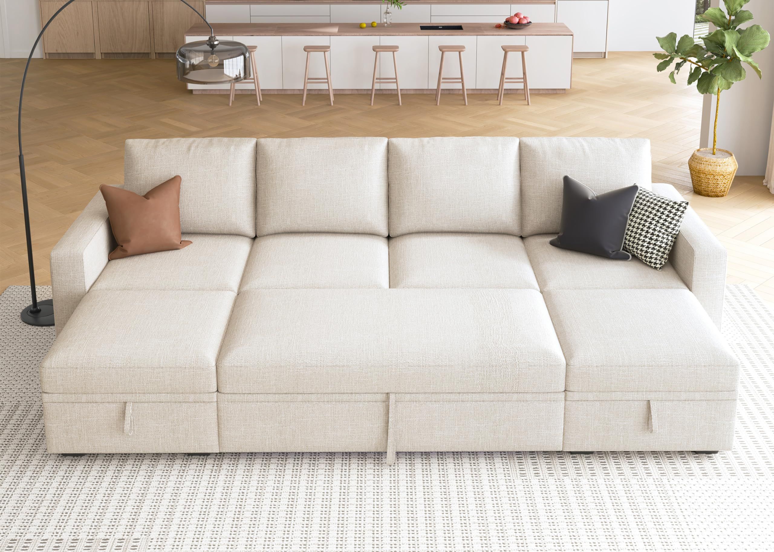 Sofa Sectional Sleeper Comfortable and Stylish Multi-Functional Sofa Bed for Your Living Room