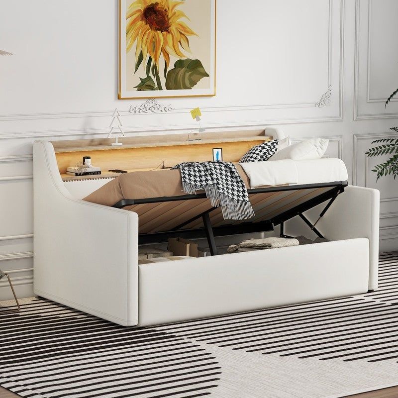 Sofa beds with storage underneath offer practical and stylish solutions