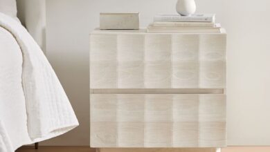 Solid wood bedside tables