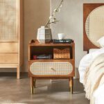 Solid wood bedside tables