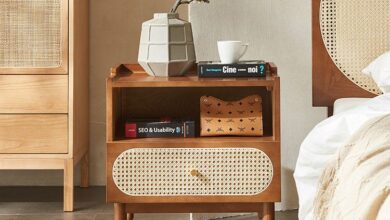 Solid wood bedside tables