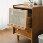 Solid wood bedside tables