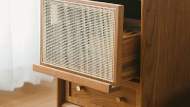 Solid wood bedside tables
