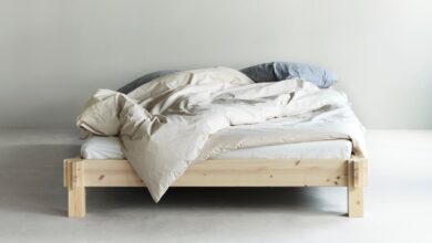 Solid wooden beds