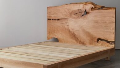 Solid wooden beds