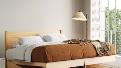 Solid wooden beds