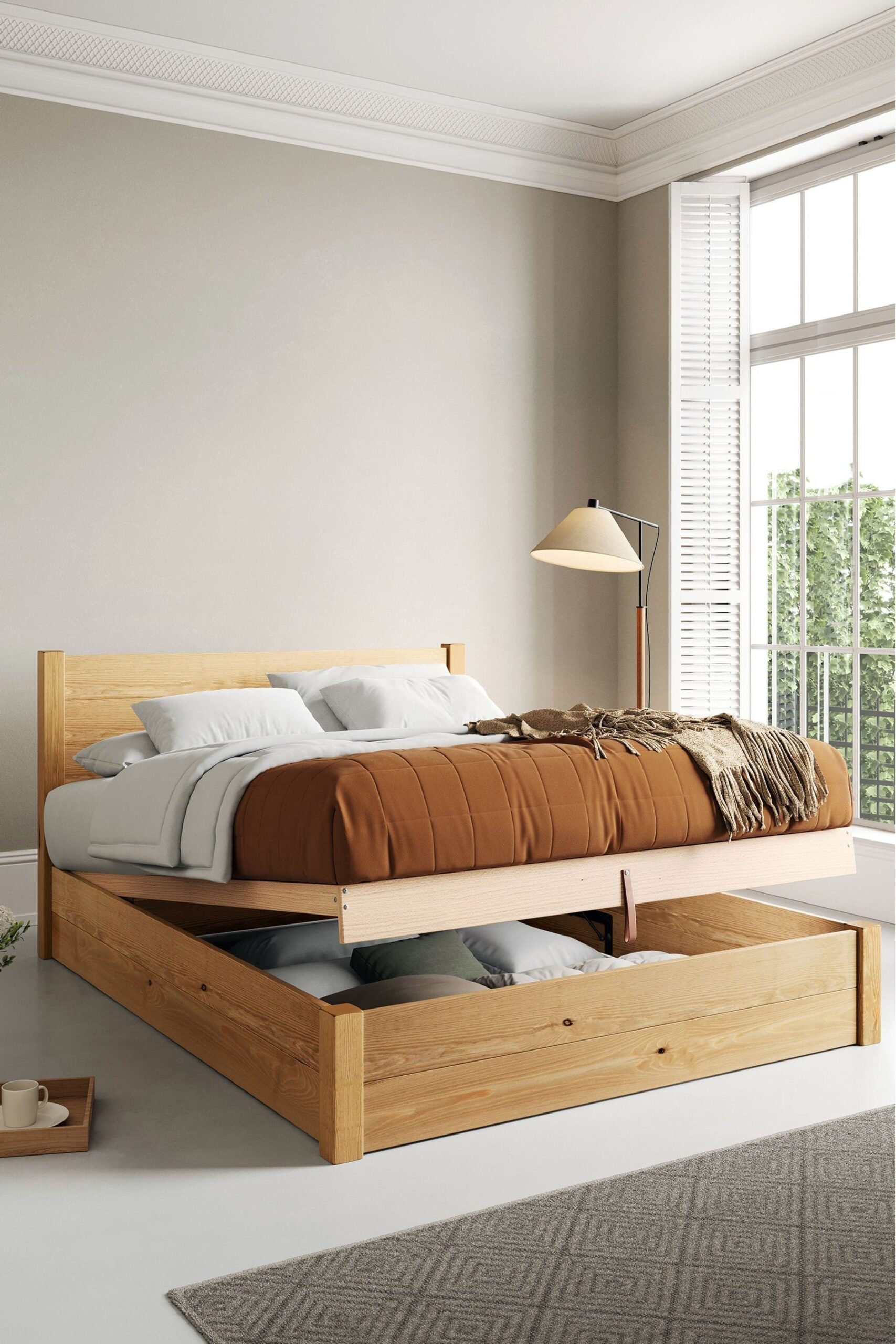 Solid wooden beds Sturdy and Stylish Wood Beds for a Cozy Bedroom Retreat