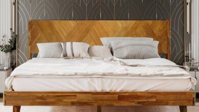 Solid wooden beds