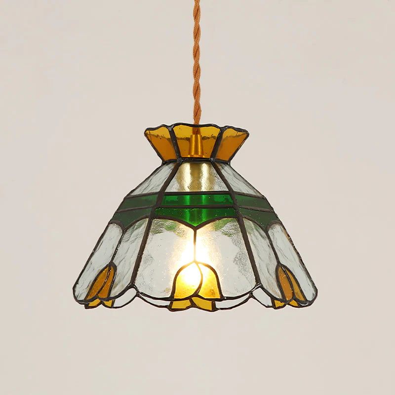 Stained glass lights add elegance and charm to any room